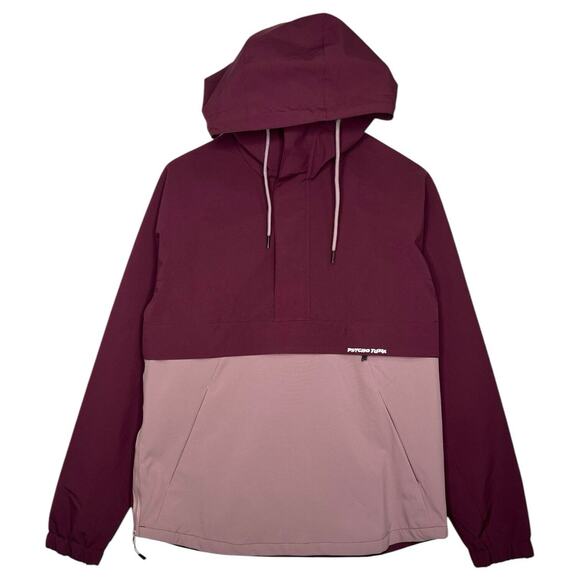 Psycho Tuna Jacket Mens Small Purple Wine Windbreaker Jacket Pull Over Hoodie - Picture 1 of 14